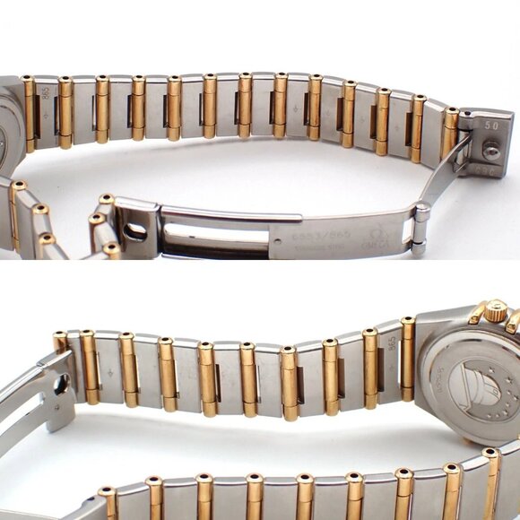 OMEGA Constellation Ladies Watch 1262.75.00 Quartz Diamond Steel Gold 300RK956 - Picture 11 of 16